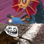 Ruined an unruined fill in meme | What is going on; Hey twin😂😂😂😂 | image tagged in frilled-neck lizard tells who to go away | made w/ Imgflip meme maker