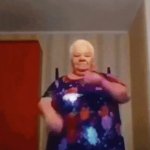 Grandma Exercises GIF Template