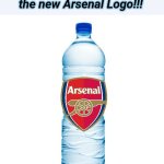 Man City 2 Arsenal 1 | Ladies and Gentlemen, We present to you: the new Arsenal Logo!!! | image tagged in water bottle,manchester city,arsenal,premier league,sports,memes | made w/ Imgflip meme maker