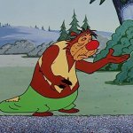 Woodpecker bear begging