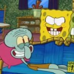Spongebob Staring at Squidward meme