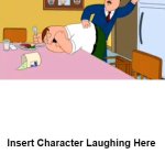 Who laughs at Tom Tucker spanking Peter Griffin