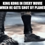 this is true | king kong in every movie when he gets shot by planes | image tagged in gifs,king kong,fun,memes,kratos falling,movies | made w/ Imgflip video-to-gif maker