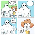 I do one push up every time