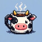 Cow coffee cup