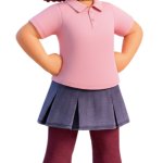 Mei Lee in pink shirt