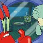 Mr.krabs + squidward