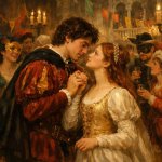 Romeo and Juliet at a party