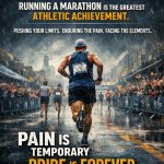 running a marathon is the greatest athletic achievement, pushing