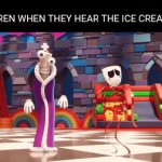 I hate needing titles | Children when they hear the ice cream van | image tagged in gifs,kinger,the amazing digital circus,ice cream,children,ice cream truck | made w/ Imgflip video-to-gif maker