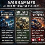 Warhammer 40,000 Alternative rules: https://www.starbreach.com/h