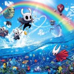 Happy Dolphin Rainbow Hollow Knight