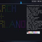bandits custom ascii for the fetch on his nyarch hyprland setup