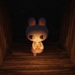 Scared bunny horror
