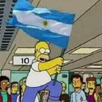 homer flag argentina
