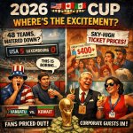 The 2026 World Cup, hosted by the USA, Canada, and Mexico, has f