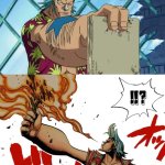 Franky burns the plans template