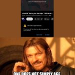 BRO R U KIDDING ME! | One does not simply Age Restrict a song by an band like this. | image tagged in memes,one does not simply,japanese,music | made w/ Imgflip meme maker