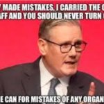 Starmer Staff Hypocrisy meme