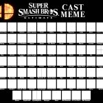Super Smash Bros. Ultimate Cast Meme Template