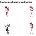 weeeeee | image tagged in wheels on a shopping cart be like,dandy's world,tadc,gangle | made w/ Imgflip meme maker