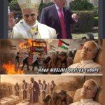 The Pope slept on