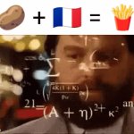 French fries | 🥔 + 🇨🇵 = 🍟 | image tagged in gifs,french fries,fries,memes,blank white template,potato | made w/ Imgflip video-to-gif maker