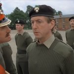 Content with my plan of marching up and down the square