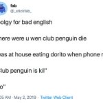 Where were you when club penguin die