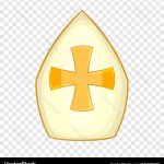 cartoon pope hat