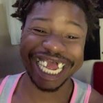 Toothless man