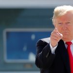 Donald Trump pointing