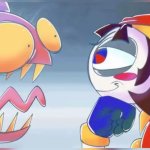 Jax yelling at pondering Pomni