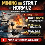 Mining the Strait of Hormuz refers to Iran deploying naval mines
