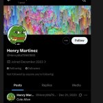 Only post by one account Henry Martinez was "Cole Allen"