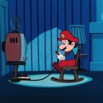 Mario Playing Video Games at 2am meme