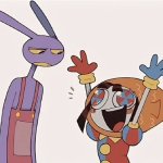 Jax Staring at Fish Hat Pomni meme