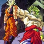 Broly holding Goku by the head template