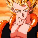 Smiling Gogeta