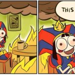 This is Fine Pomni meme