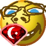 Soyjak holding turkish diamond emoji