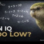 An iq too low