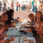 Lunch break on the set of “Conan The Destroyer”, 1984
