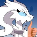 Verita the Reshiram thumbs up