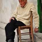 Old man sitting