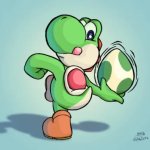 Yoshi Throwing an Egg meme
