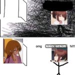 Omg x hii | Nanase Katagiri | image tagged in omg x hii | made w/ Imgflip meme maker