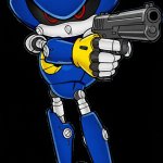 Metal sonic with gun