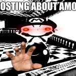 STOP POSTING ABOUT AMONG US!! | Stop Posting about Among Us! | image tagged in very angry mario,smg4,mario,meme,smg4 mario | made w/ Imgflip meme maker