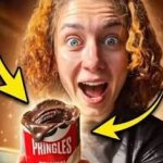 Americans eating pringles